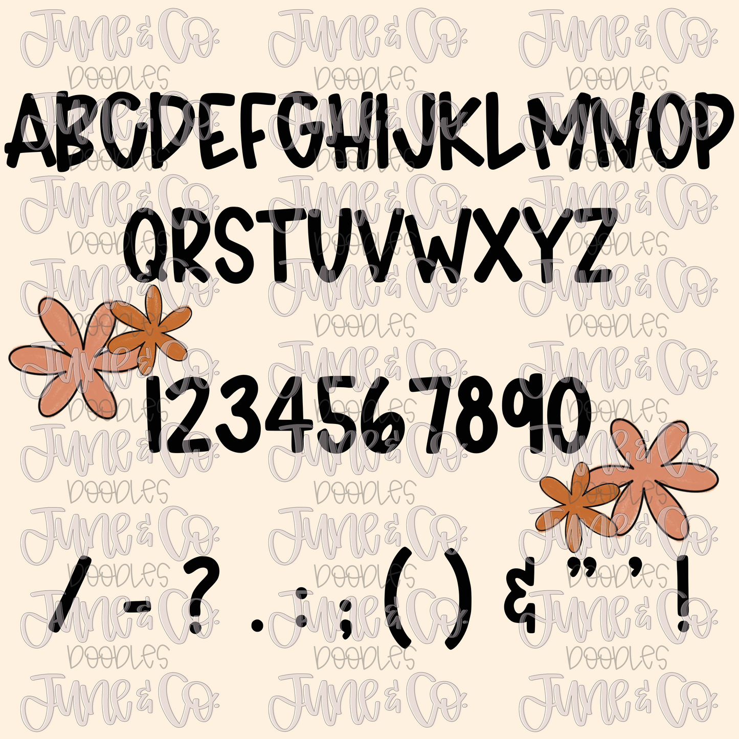 June Font| Hand Written All Caps Font| Funky Hand Lettering| OTF File| TTF File| Instant Download