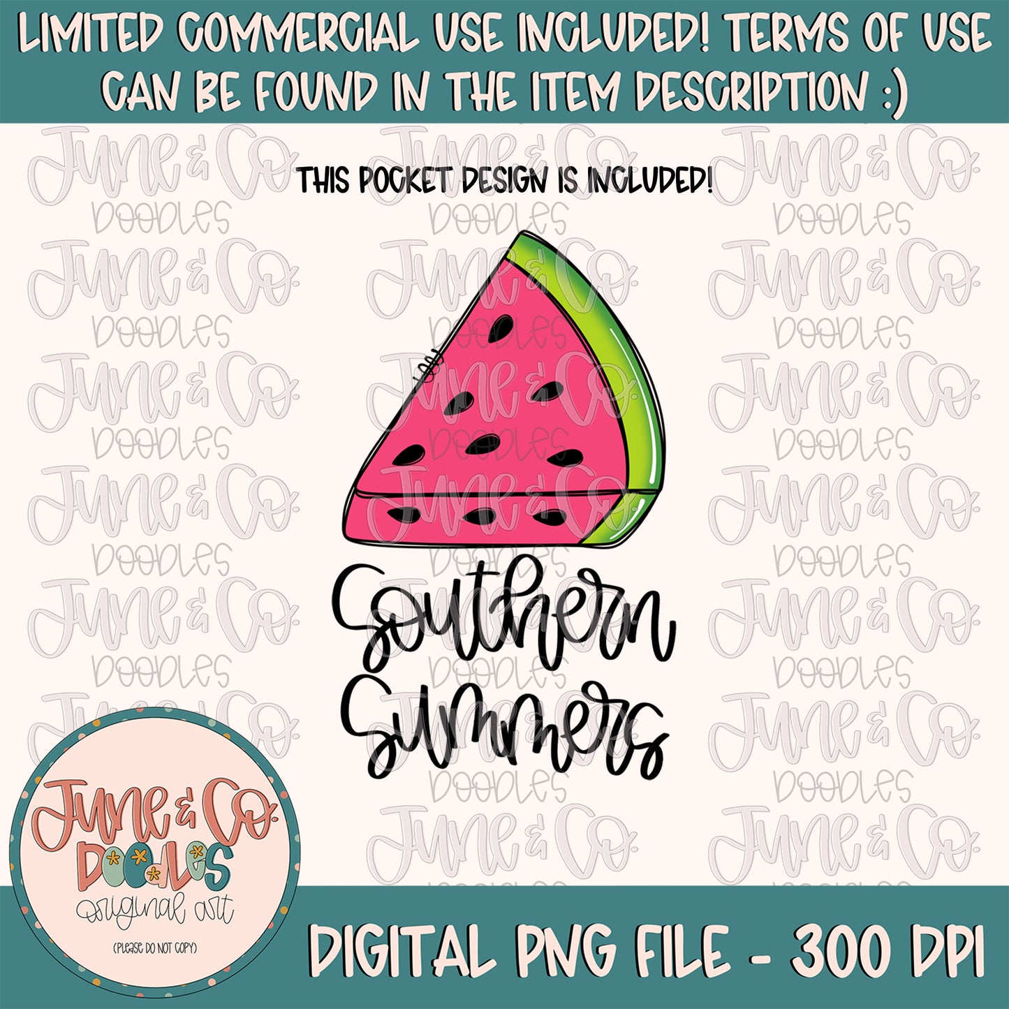 Southern Summers PNG| Summer In The South Sublimation File| Summer Shirt Design| Hand Lettered Printable Art| Instant Download