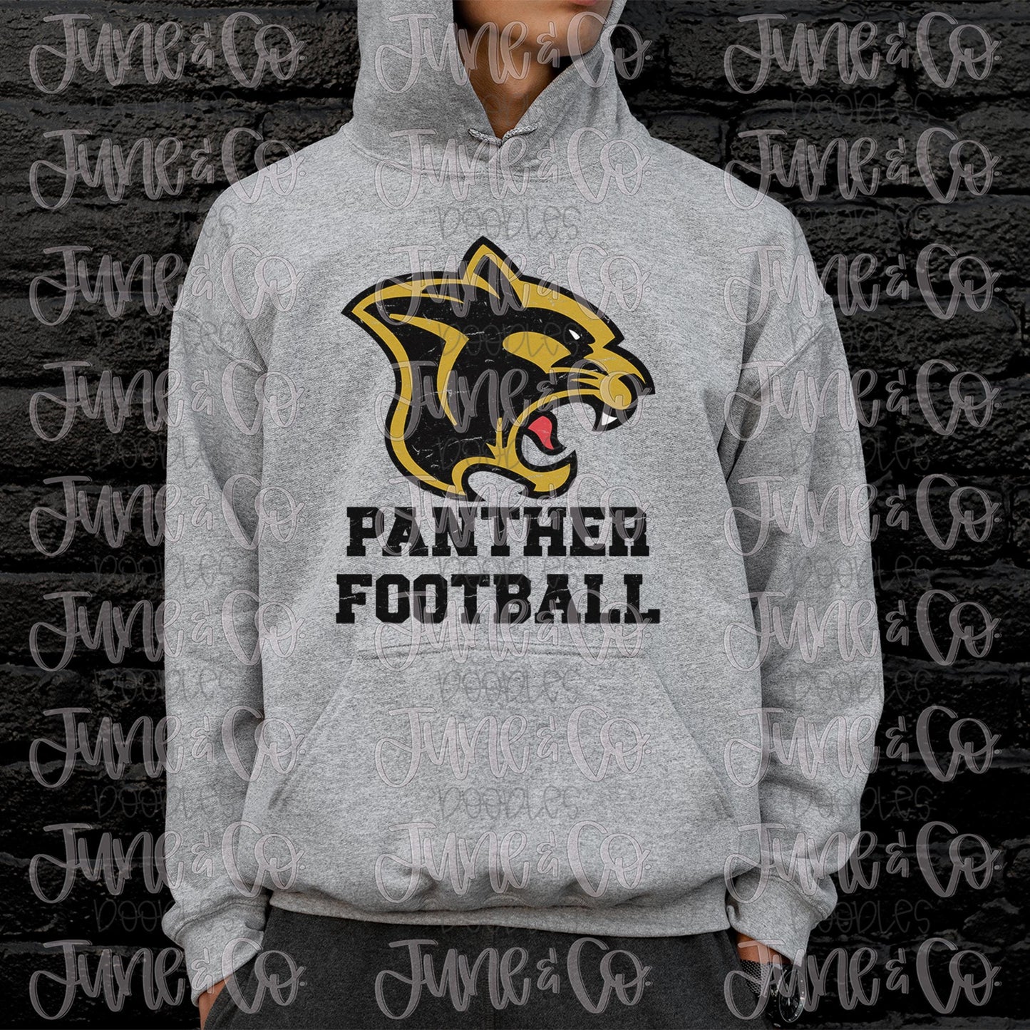 Panther Football PNG| Pell City Panthers Sublimation File| Distressed Panthers Mascot Logo| Game Day Shirt Design| Instant Download