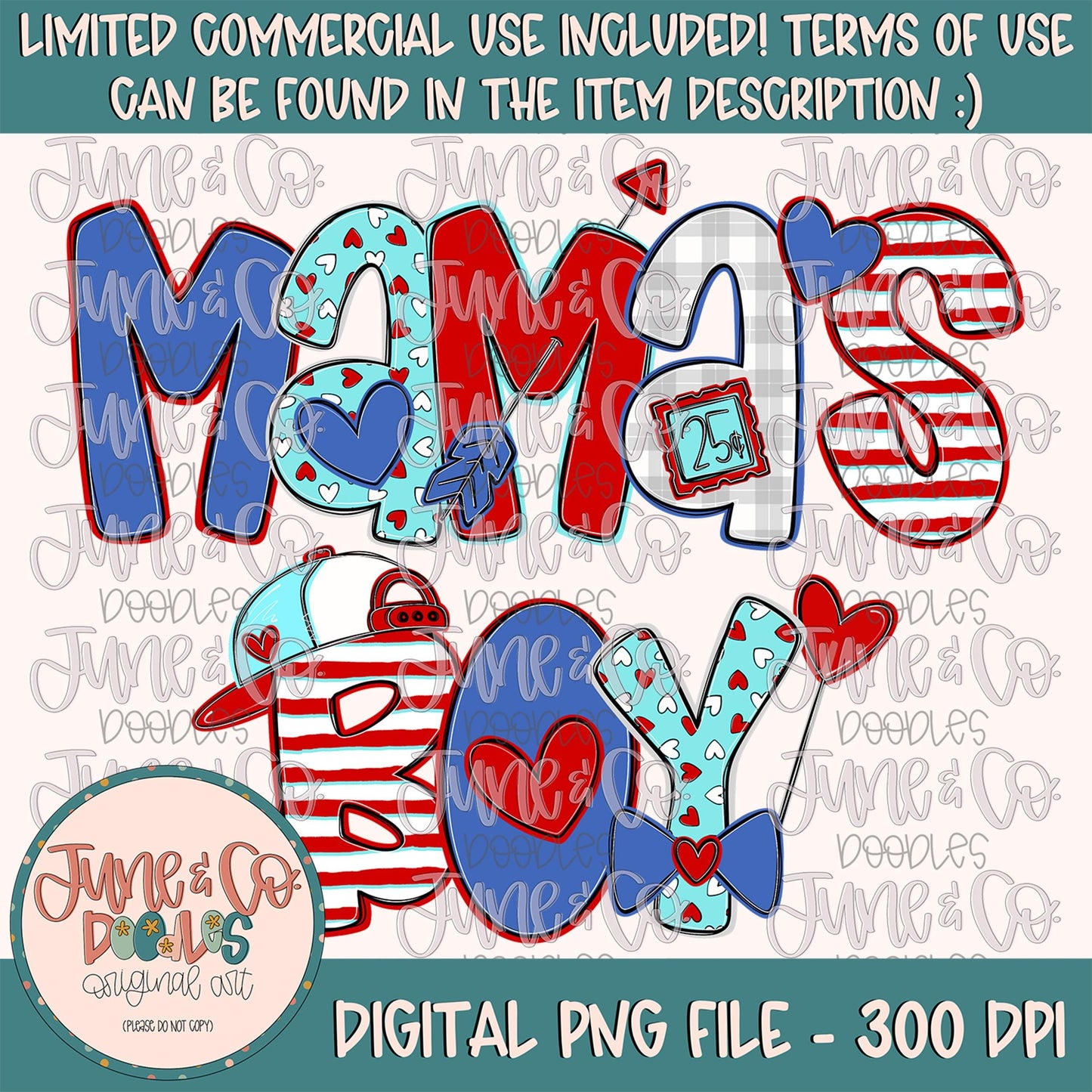 VDay Mama's Boy PNG| Boys Valentine's Day Sublimation File|Little Man Holiday Shirt Design| Hand Lettering| Hand Drawn Art| Digital Download