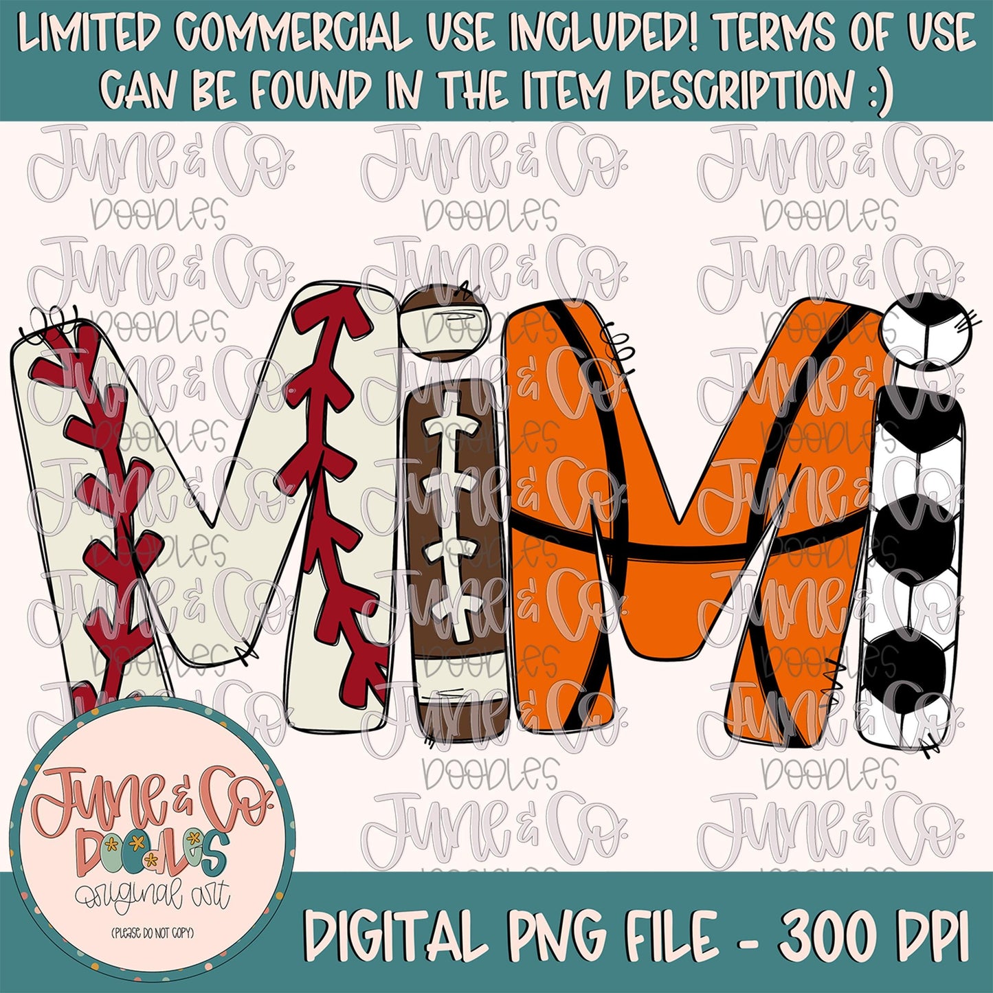 Sports Mimi PNG| Grandma Game Day Shirt Design| Baseball Football Basketball Soccer Season Sublimation File| Hand Drawn Art|Digital Download