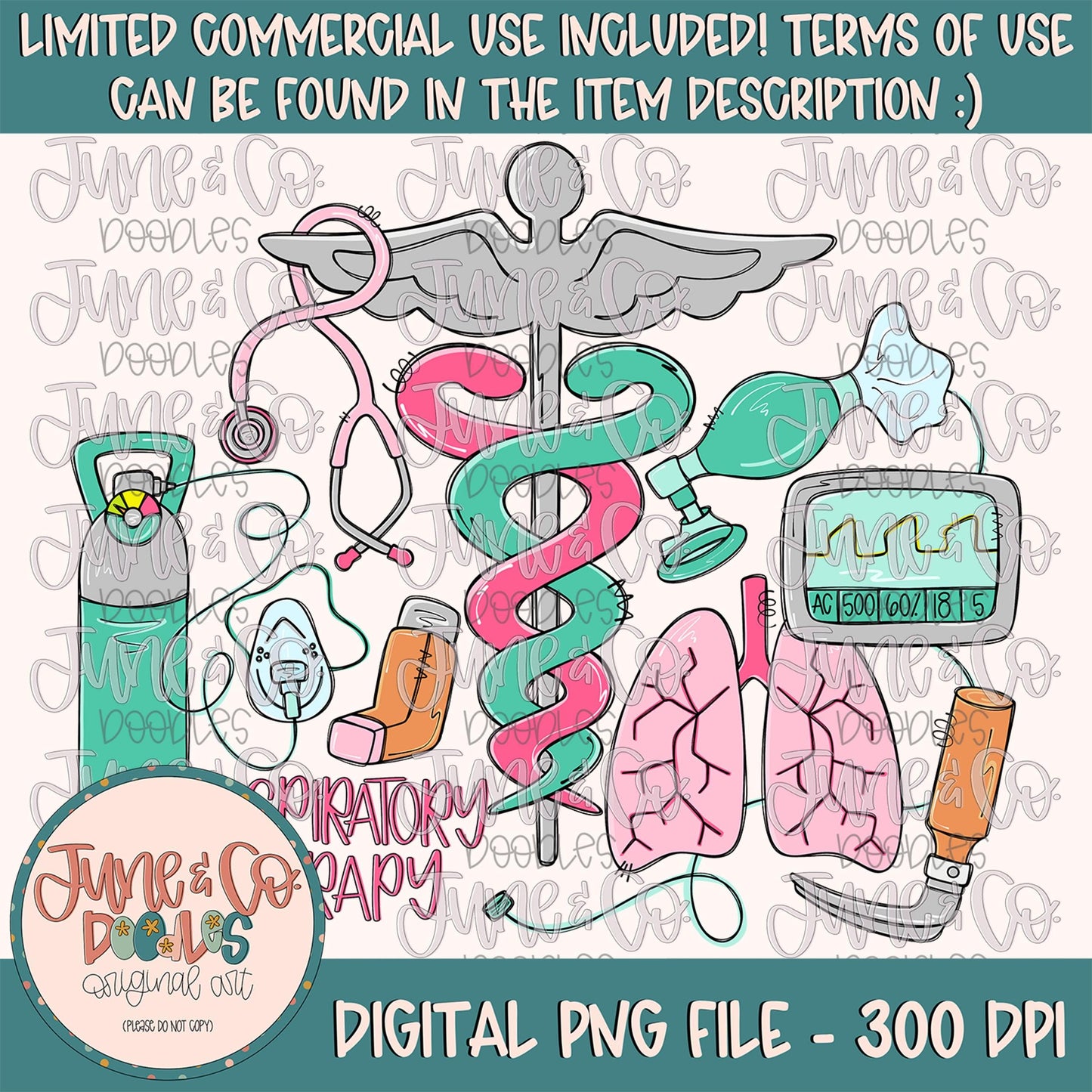Respiratory Therapy Things PNG| Medical Occupation Sublimation File| Respiratory Therapist Shirt Design| RT Graphic| Digital Download