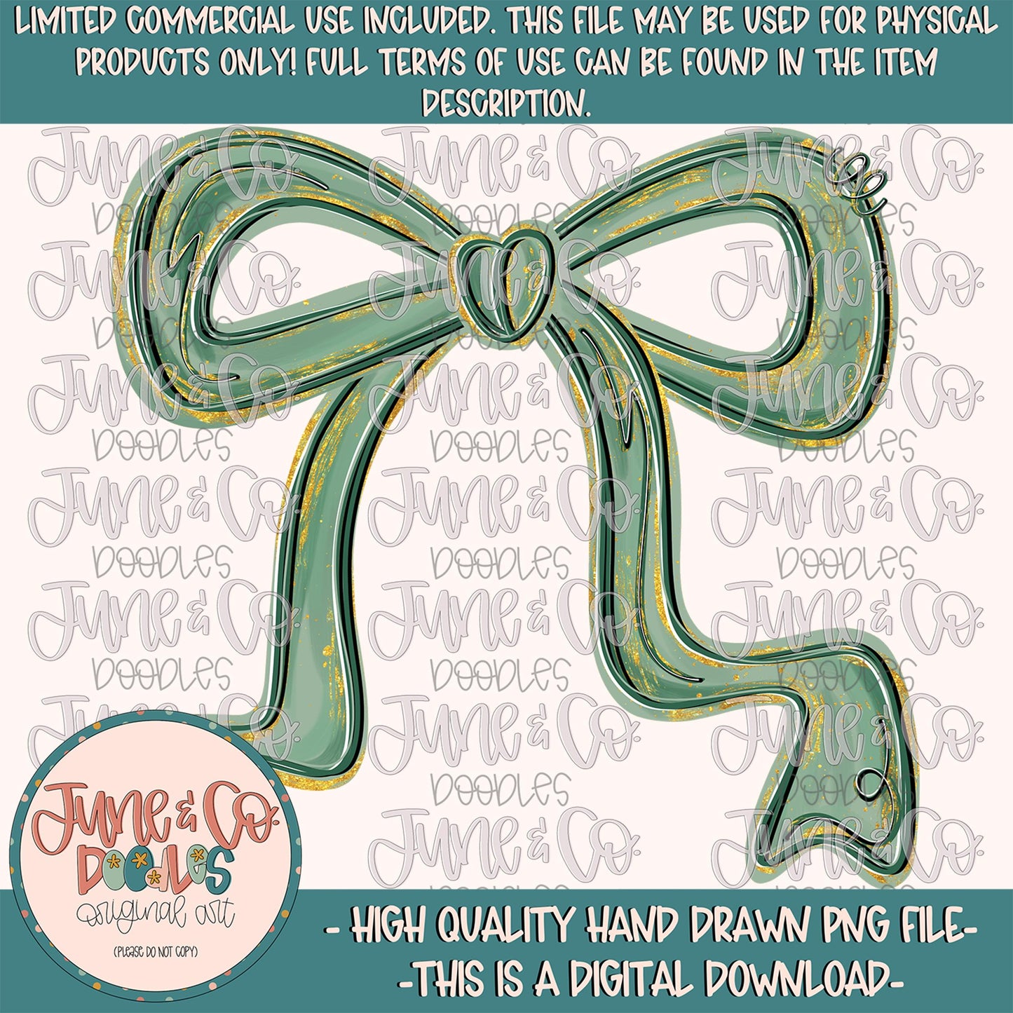 Sage Green Bow PNG| Coquette Holiday Sublimation File| Preppy Christmas Shirt Design| Girly Christmas Bow| Hand Drawn Art| Digital Download