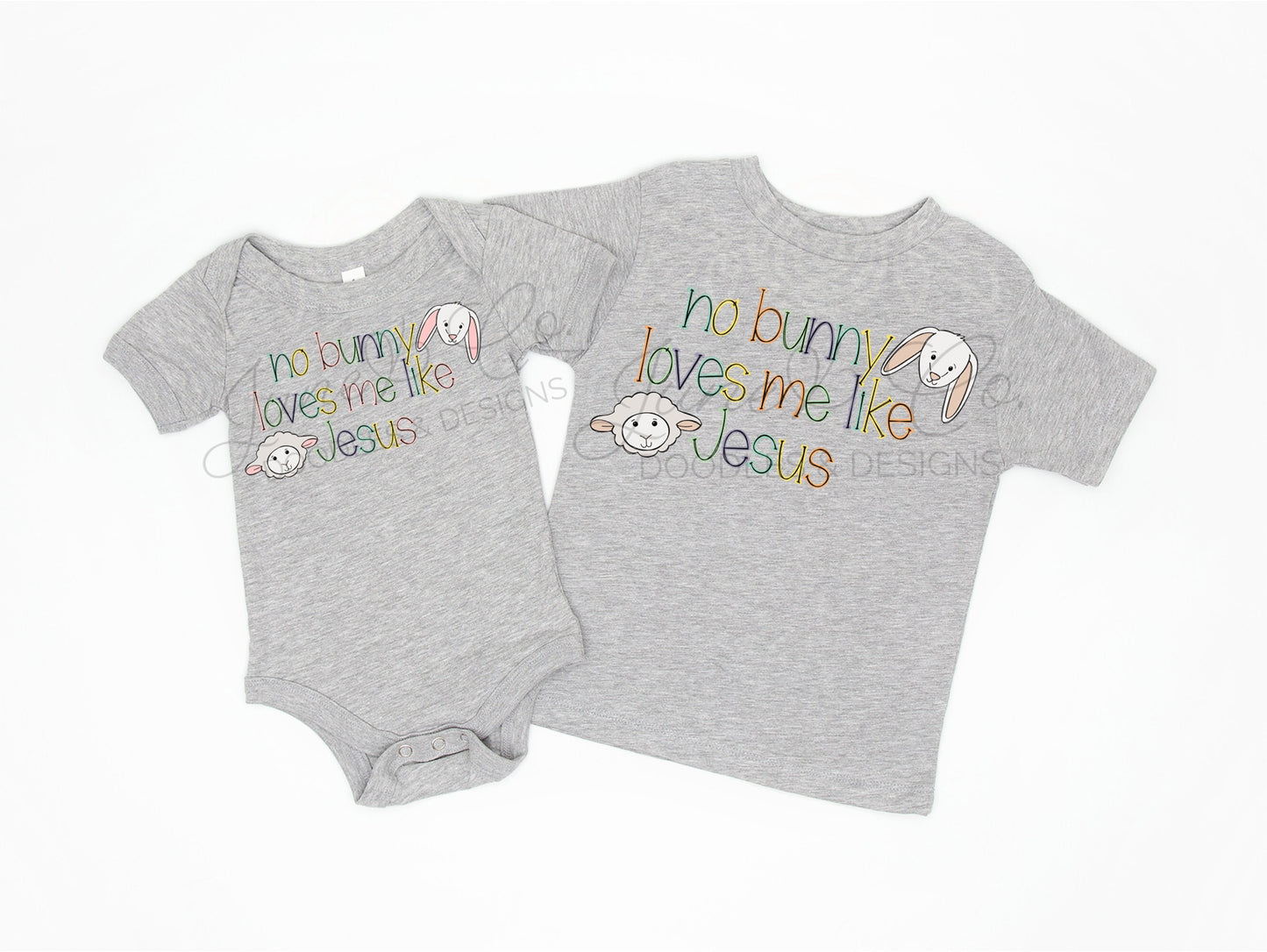No Bunny Loves Me Like Jesus PNG Bundle| Christian Easter Sublimation File| Kids Easter Shirt Design| Printable Art| Instant Download