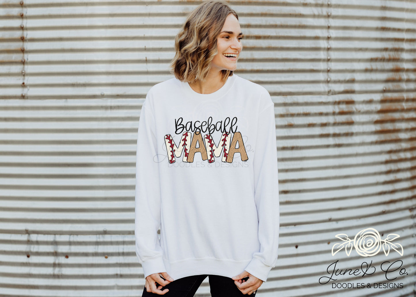 Baseball Mama PNG| Sports Mom Sublimation File| Baseball Season Shirt Design| Hand Lettered Printable Art| Instant Download