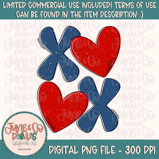 Boys XOXO PNG| Retro Hugs & Kisses Sublimation File| Boys Valentine's Day Shirt Design| Hand Lettered Printable Art| Instant Download