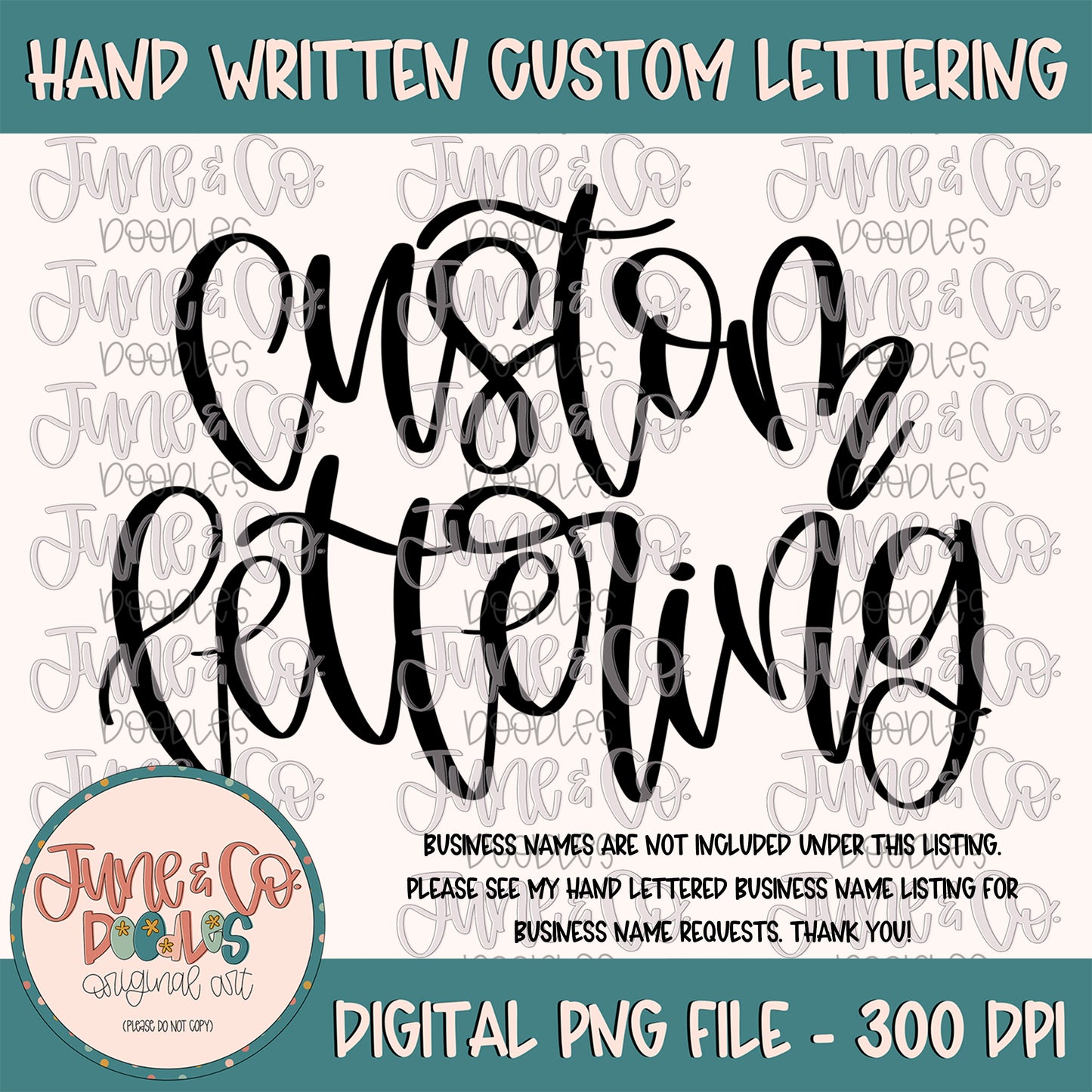 Custom Lettering PNG/SVG| Made To Order Modern Calligraphy Sublimation File| Hand Lettering By Request| Printable Art| Digital Download