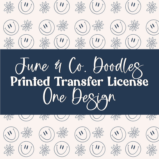 Printed Transfer License- Single Design
