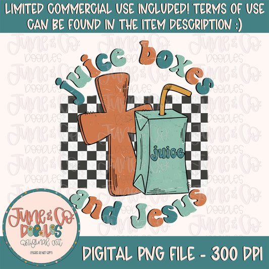 Juice Boxes And Jesus PNG| Boys Faith Sublimation File| Kids Christian Shirt Design| Hand Sketched Printable Art| Instant Download