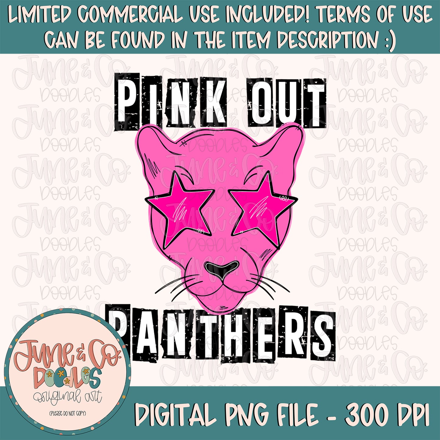 Pink Out Panthers PNG| Football Pink Out Sublimation File| Breast Cancer Awareness Shirt Design| Printable Art| Instant Download