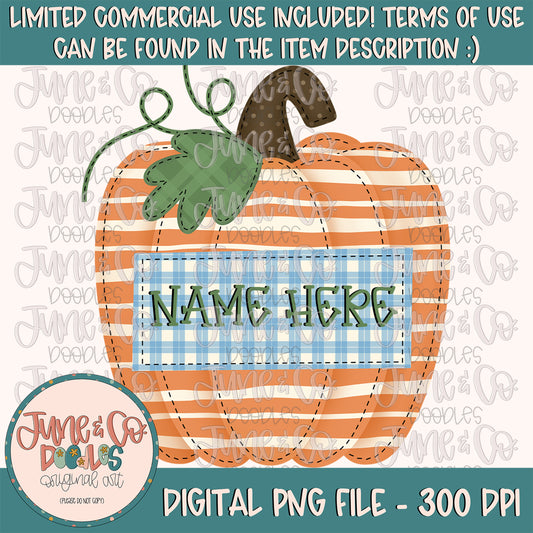 Boys Stitched Pumpkin PNG| Faux Appliqué Pumpkin Sublimation File| Pumpkin Patch Shirt Design| Hand Drawn Printable Art| Instant Download