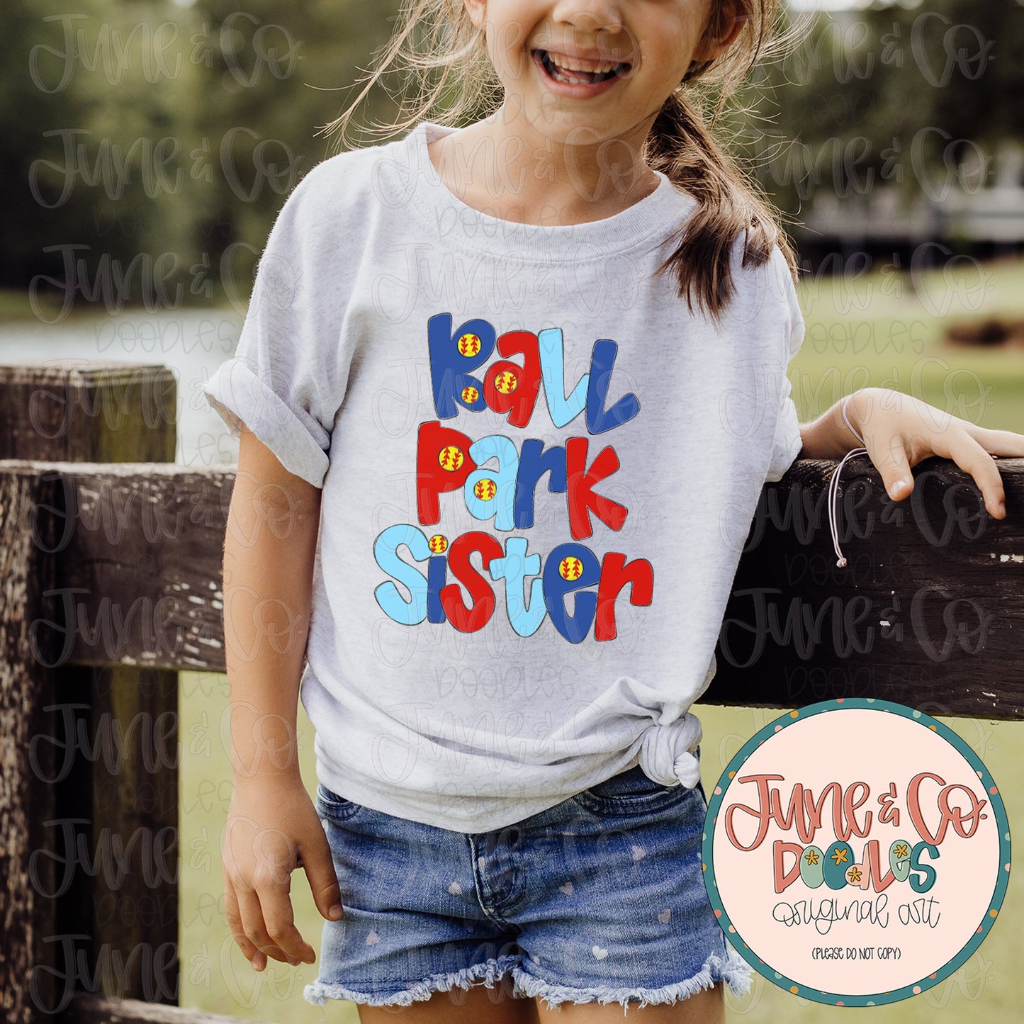 Ballpark Sister PNG| Softball Sibling Sublimation File| Spring Sports Shirt Design| Hand Lettered Printable Art Instant Download