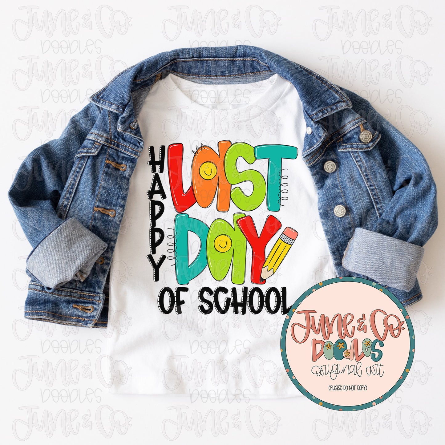 Happy Last Day Of School-Boy PNG| School's Out Sublimation File| Student/Teacher Shirt Design| Hand Lettered Printable Art|Instant Download