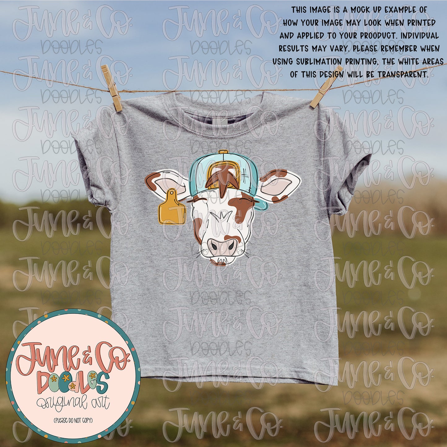 Boy Cow PNG| Cool Cow In Backwards Hat Sublimation File| Boys Cow Tag Shirt Design| Farm Animal Printable Art| Instant Download