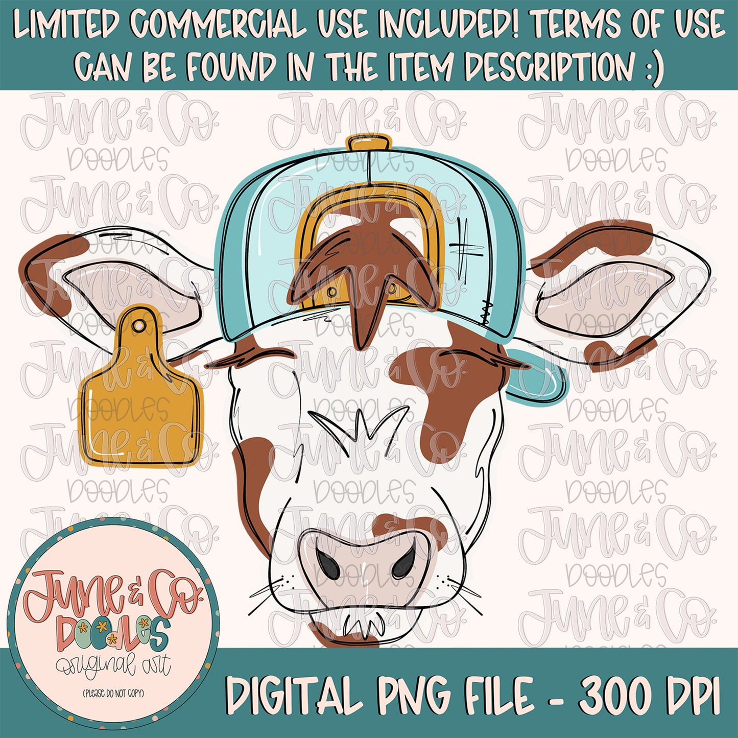 Boy Cow PNG| Cool Cow In Backwards Hat Sublimation File| Boys Cow Tag Shirt Design| Farm Animal Printable Art| Instant Download