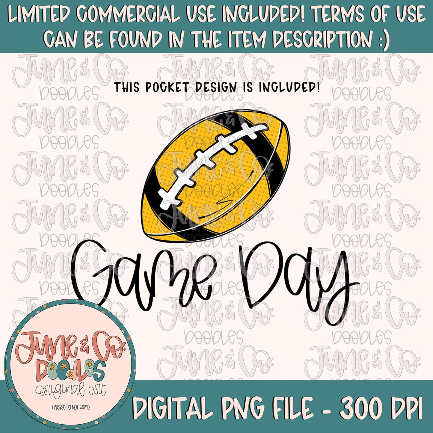 Panthers Football Game Day PNG| Football Things Sublimation File| Fall Sports Shirt Design| Hand Sketched Printable Art| Instant Download