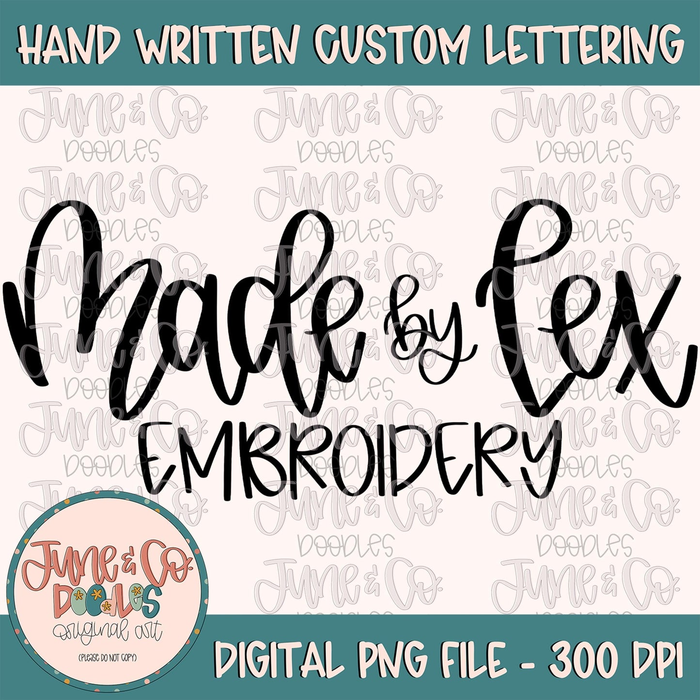 Hand Lettered Business Name| Custom Hand Lettering PNG| Hand Lettered Logo| Made To Order Modern Calligraphy| Custom Branding| Digital File