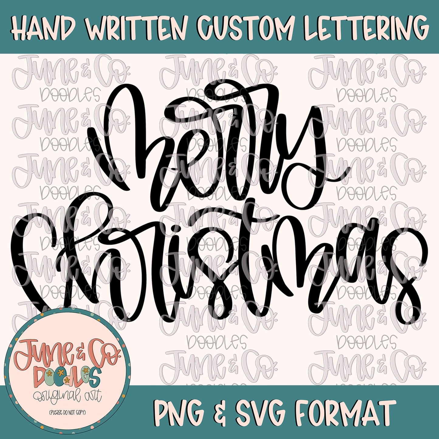 Merry Christmas Hand Lettering PNG| Christmas Calligraphy Sublimation File| Holiday Design| Hand Lettered Printable Art| Digital Download