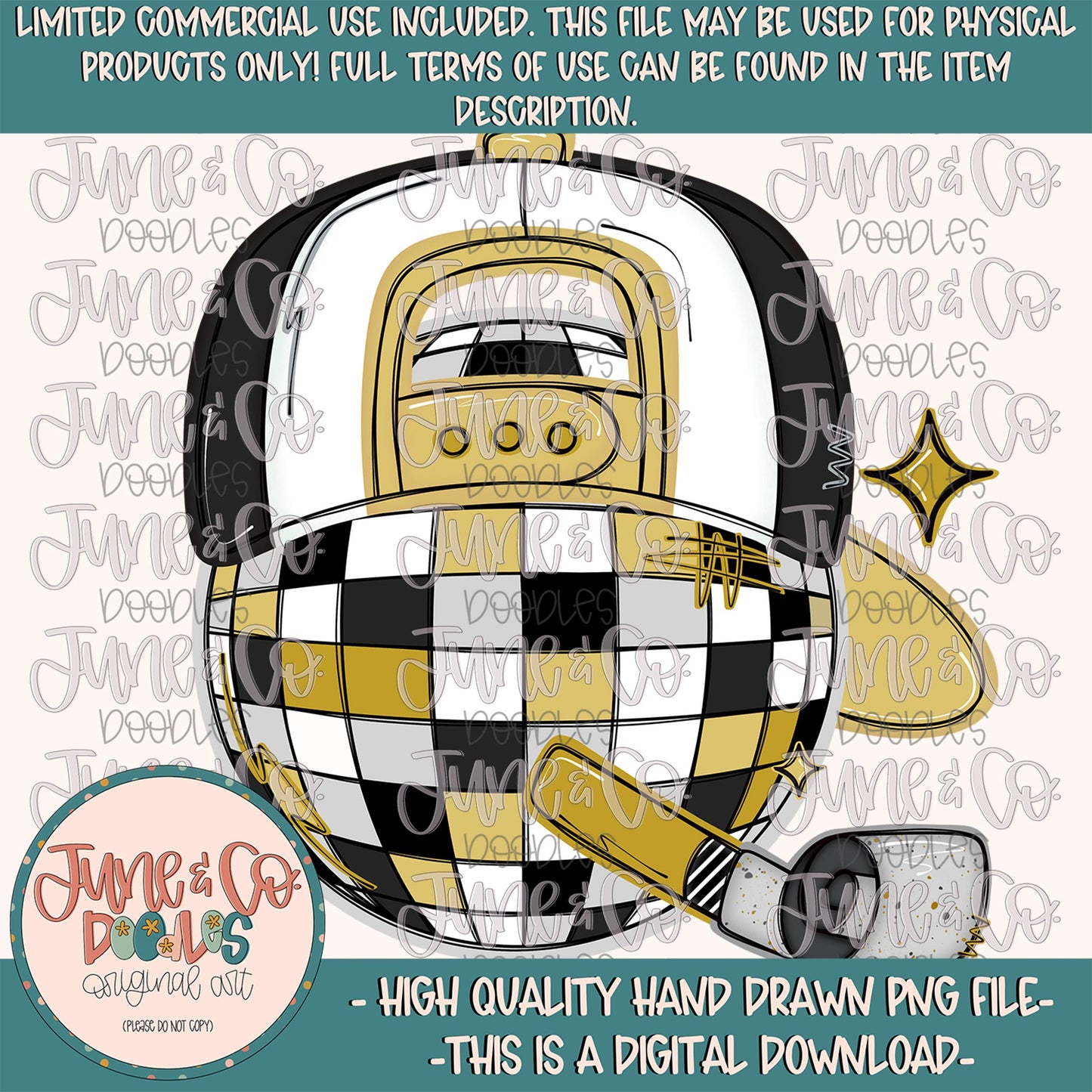 Cool Disco Ball Black White Gold PNG| Disco Ball In Hat Sublimation File| Boys New Year's Eve Shirt Design| Hand Drawn Art| Digital Download