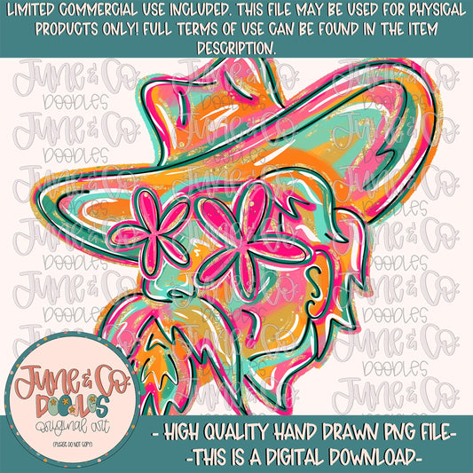 Flower Power Rebel PNG| Painted Rebels Mascot Sublimation File| Girly Game Day Shirt Design| Hand Drawn Art| Digital Download