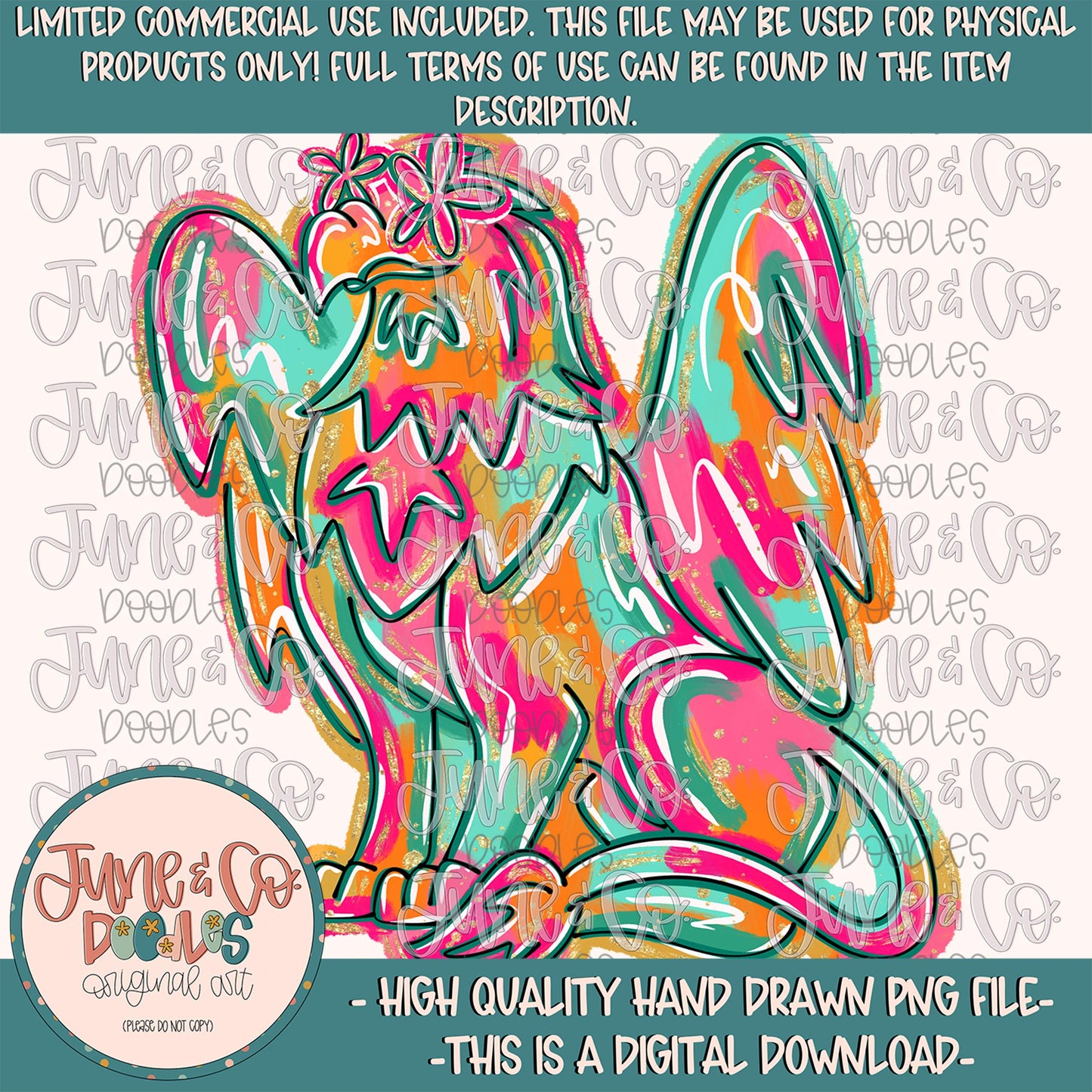 Flower Power Griffin PNG| Painted Griffins Mascot Sublimation File| Girly Game Day Shirt Design| Hand Drawn Art| Digital Download