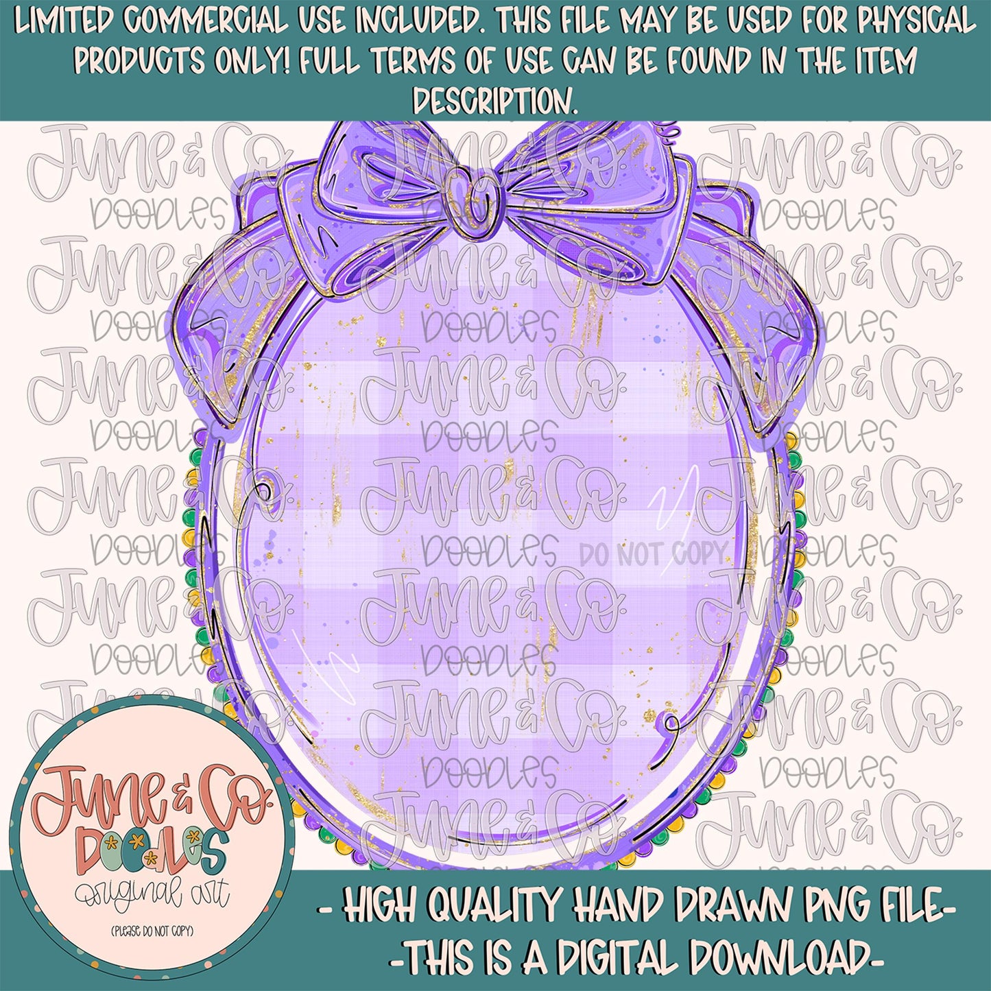 Fancy Mardi Gras Frame PNG| Preppy Fat Tuesday Sublimation File| Coquette Mardi Gras Design| Hand Drawn Art| Digital Download