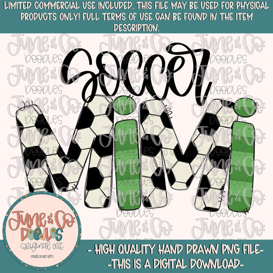Soccer Mimi PNG| Sports Grandma Sublimation File| Soccer Season Shirt Design| Team Spirit| Hand Lettered Printable Art| Digital Download