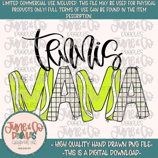 Tennis Mama PNG| Sports Mom Sublimation File| Match Day Shirt Design| Hand Lettering| Hand Drawn Art| Digital Download