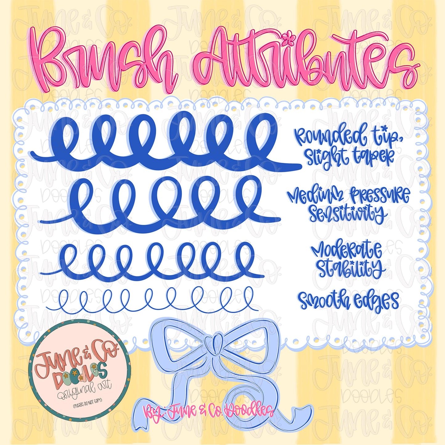 Josie Procreate Brush| Hand Lettering Brush For Procreate| Modern Calligraphy Brush| Smooth Outline Brush File