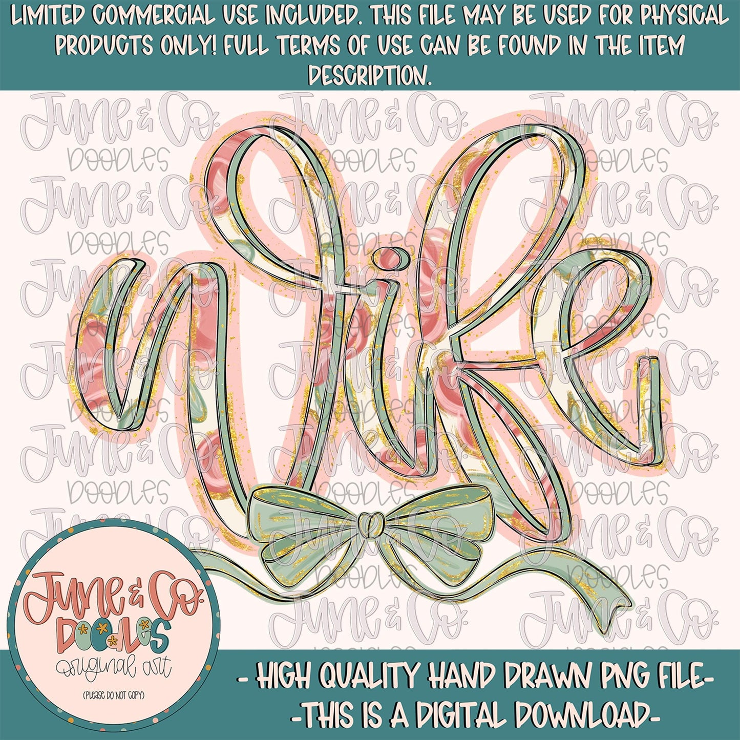 Painted Floral Wife PNG| Wife With Bow Sublimation File| Modern Calligraphy Shirt Design| Hand Lettered Printable Art| Digital Download