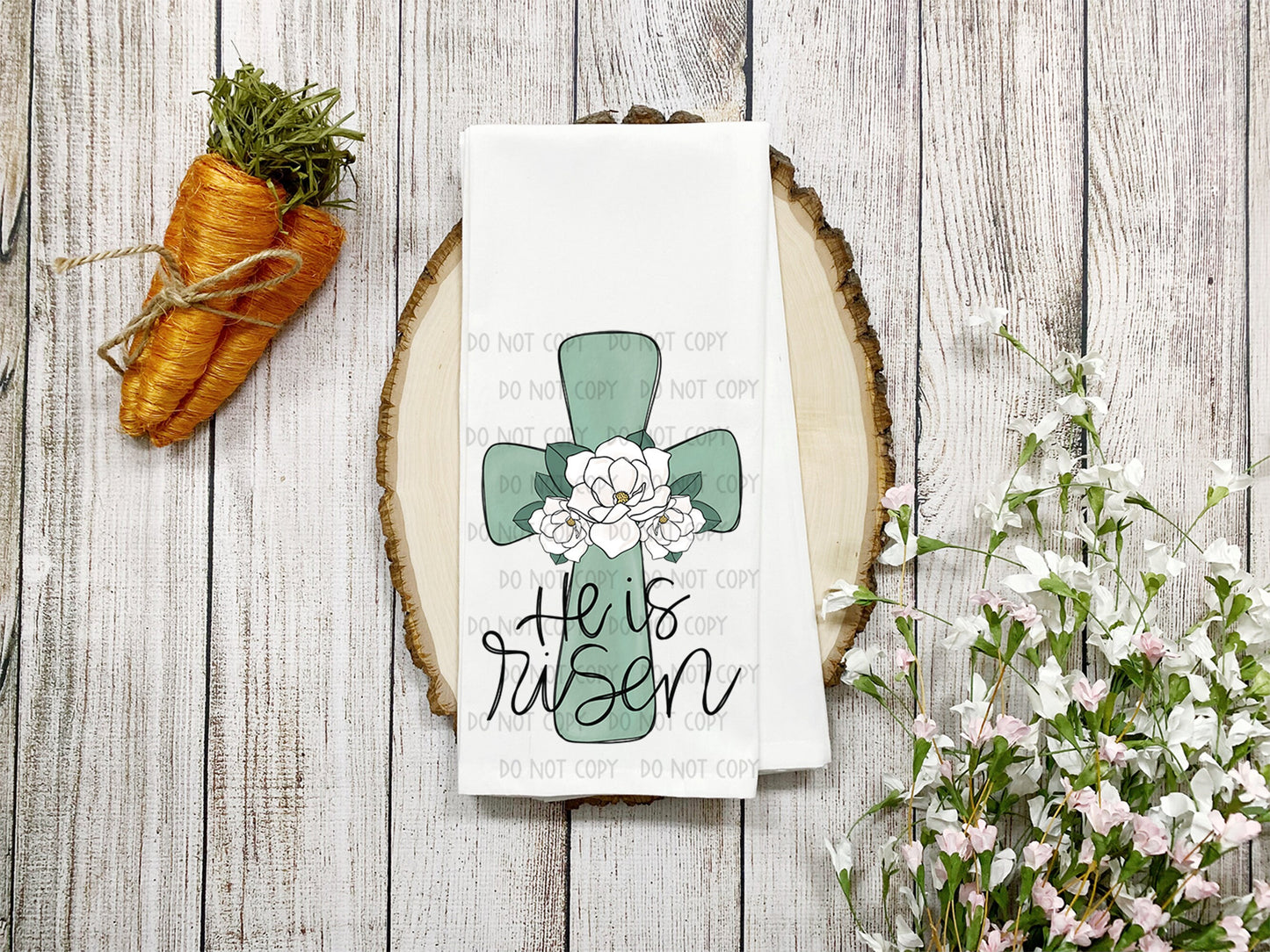 He Is Risen Magnolia Cross PNG| Matthew 28:6| Christian Easter Sublimation File| Faith Printable Art| Hand Lettered| Instant Download