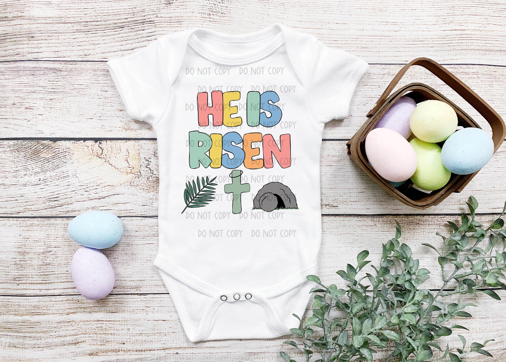 Happy Easter PNG, Eggs Flowers Easter Rainbow Colorful Kid Jesus Christ  Christian Digital Sublimation Design Drawn Printable Graphic Tshirt 