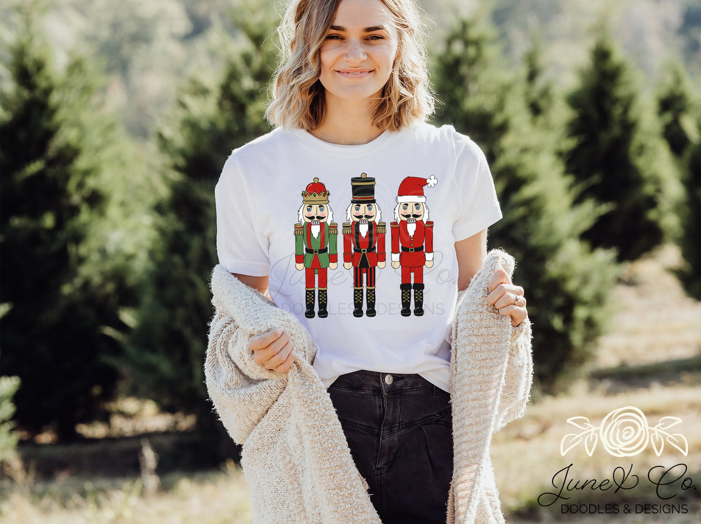 Nutcracker Trio PNG| Christmas Nutcracker Sublimation File| Traditional Christmas Shirt Design| Hand Drawn Printable Art| Instant Download