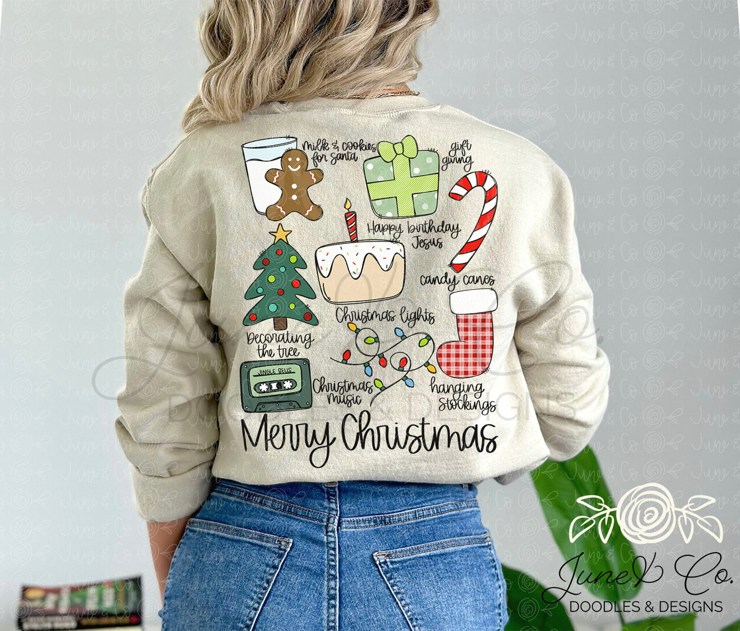 Merry Christmas PNG| Holiday Season Sublimation File| Favorite Christmas Things Shirt Design| Hand Lettered Printable Art| Instant Download