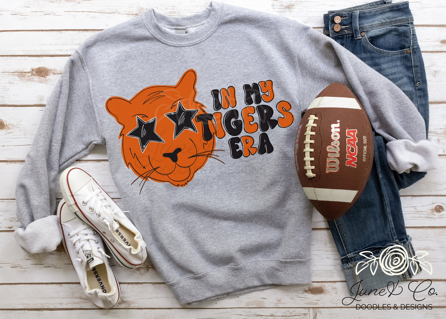 In My Tigers Era PNG| Game Day Mascot Sublimation File| School Spirit Shirt Design| Hand Lettered Printable Art| Instant Download