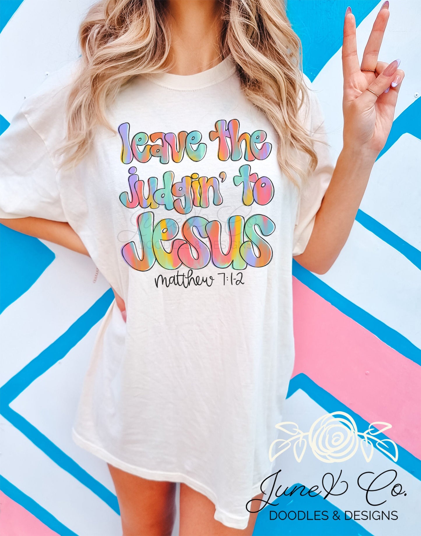 Leave The Judgin' To Jesus PNG| Faith Inspired Sublimation File| Bible Verse Shirt Design| Hand Lettered Printable Art| Instant Download