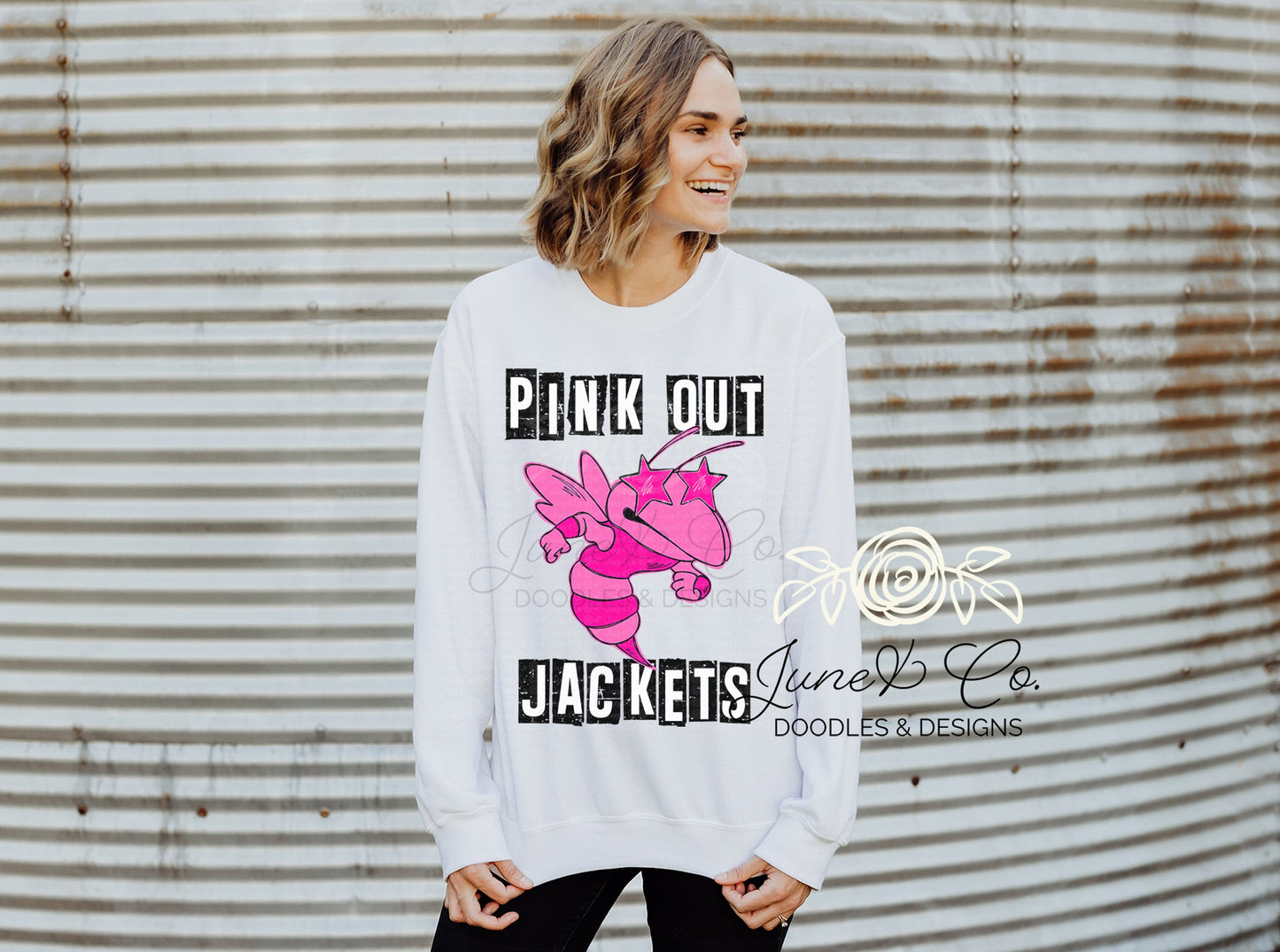 Pink Out Jackets PNG| Football Pink Out Sublimation File| Breast Cancer Awareness Shirt Design| Mascot Printable Art| Instant Download