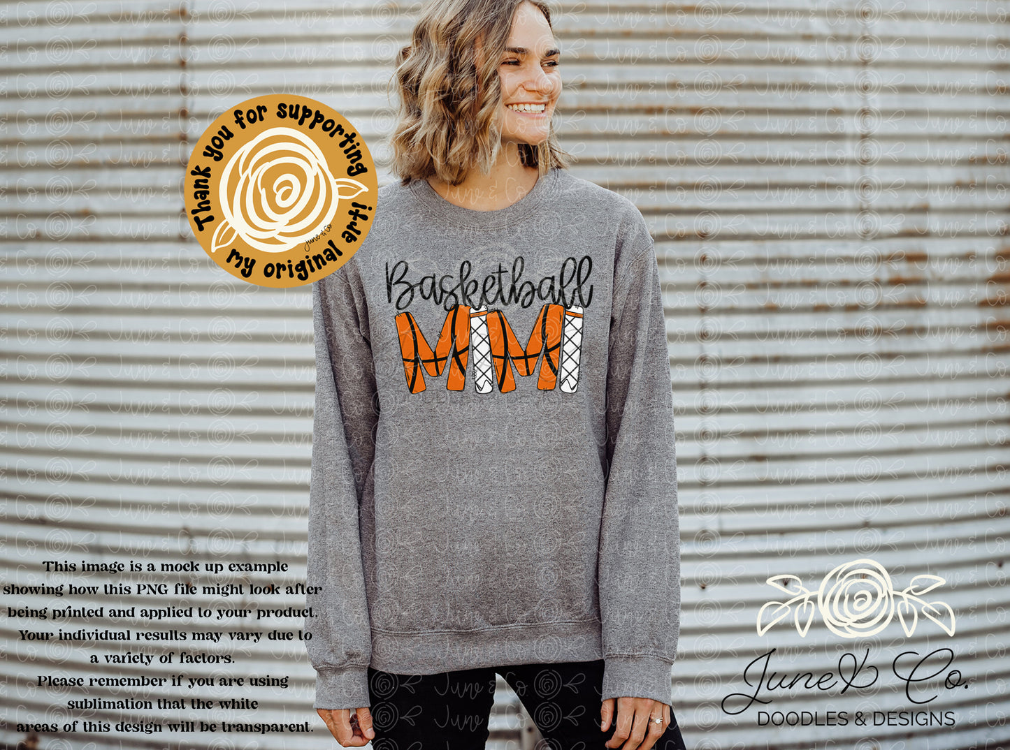 Basketball Mimi PNG| Sports Grandma Sublimation File| Basketball Season Shirt Design| Hand Lettered Printable Art| Instant Download